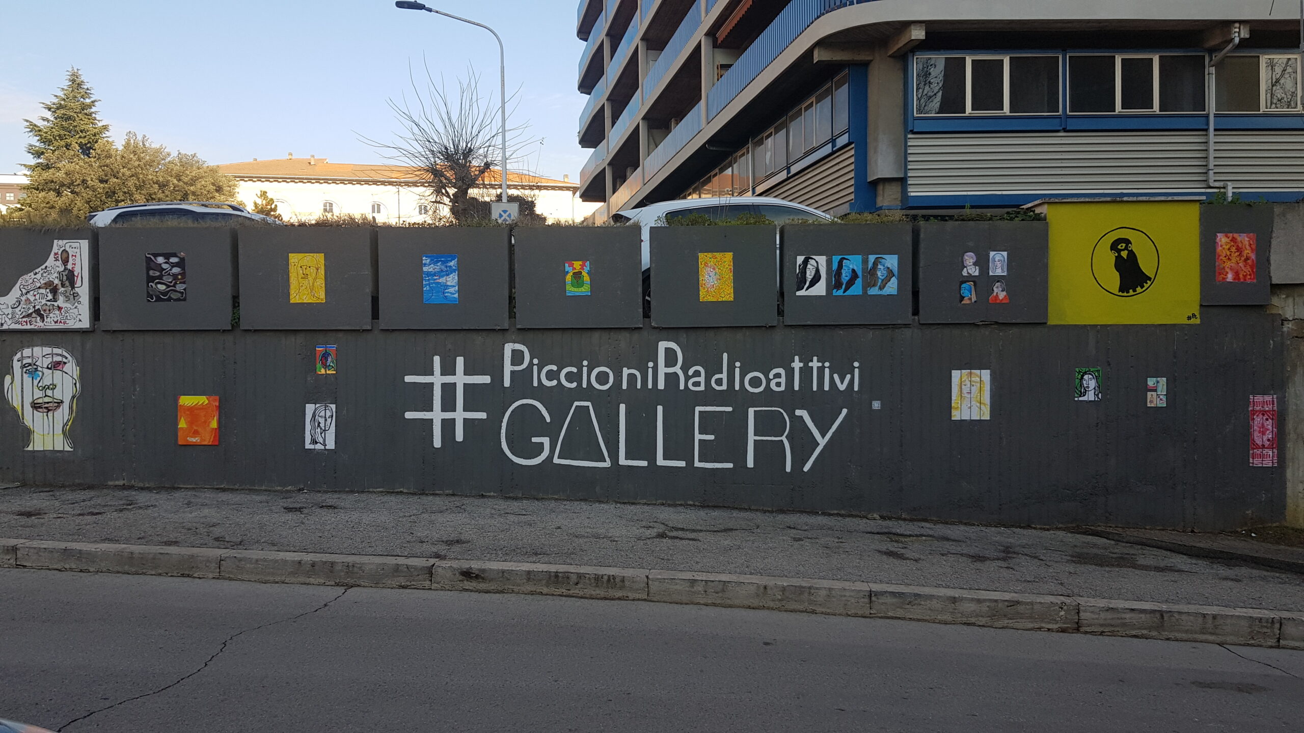 Muro riqualificato in via del Macello a Perugia