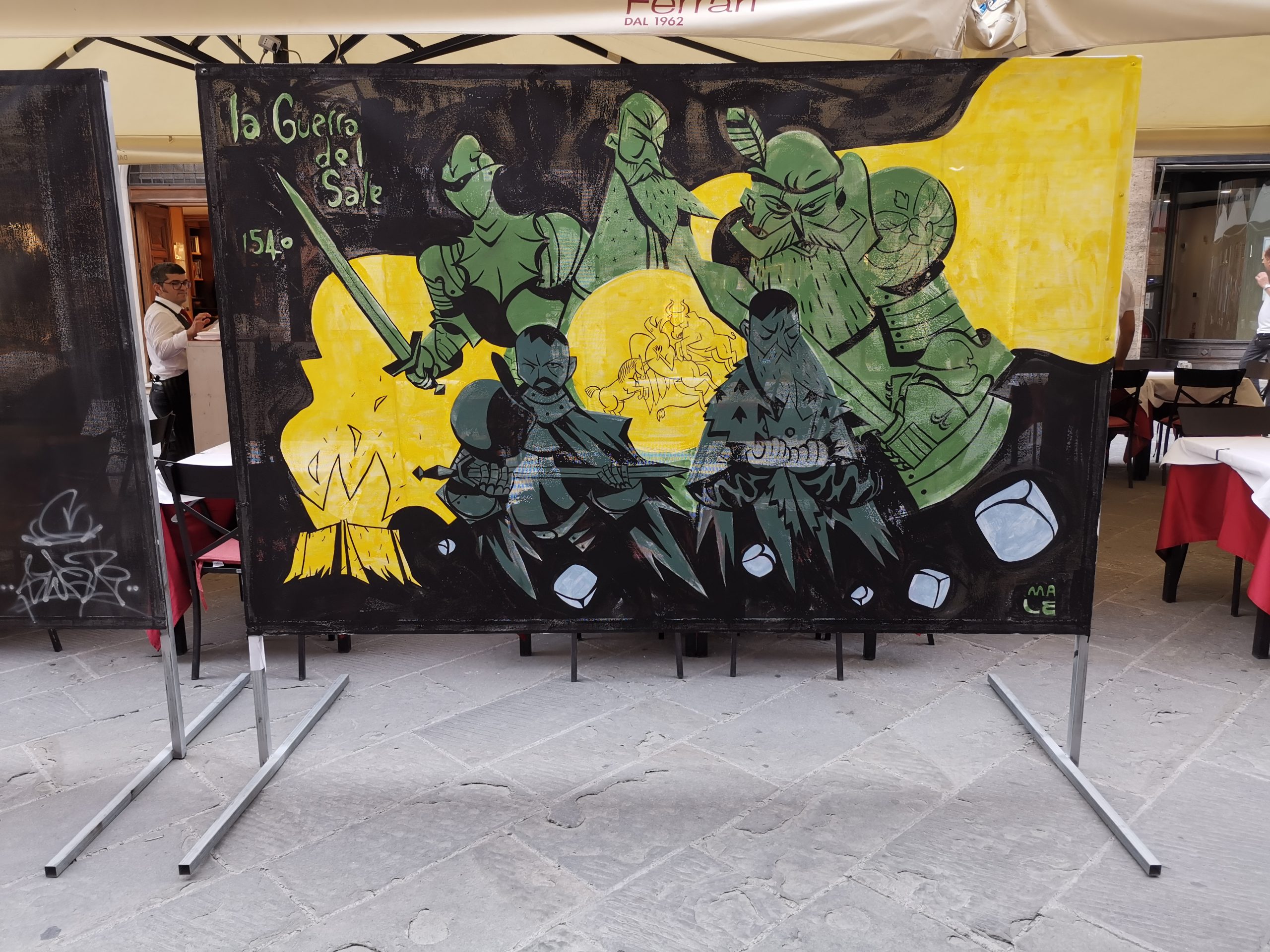 Opera di Marco Leombruni per Perugia Art Project
